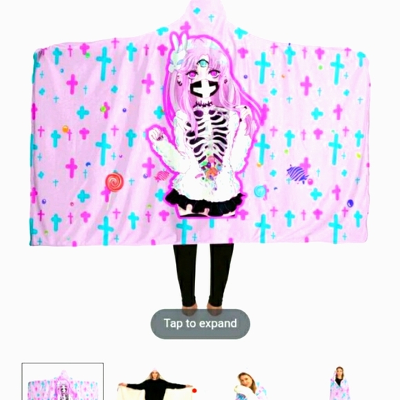 KAWAIIWARU HOODED BLANKET 💕 - Picture 1 of 2